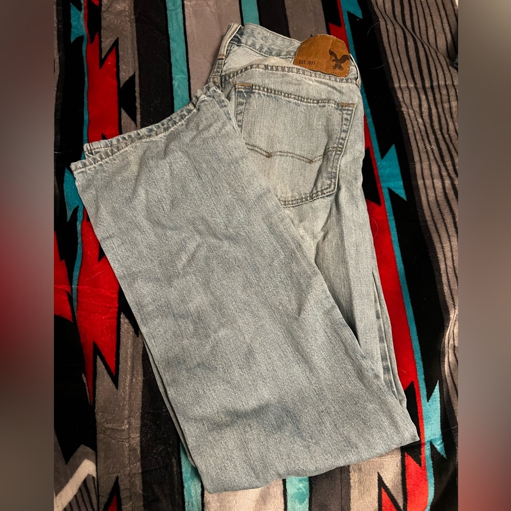 Light wash jeans